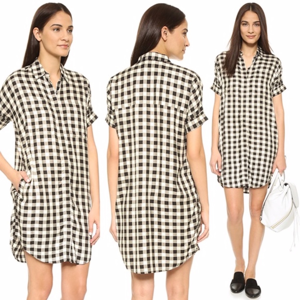 Madewell Courier Shirtdress in Buffalo Check